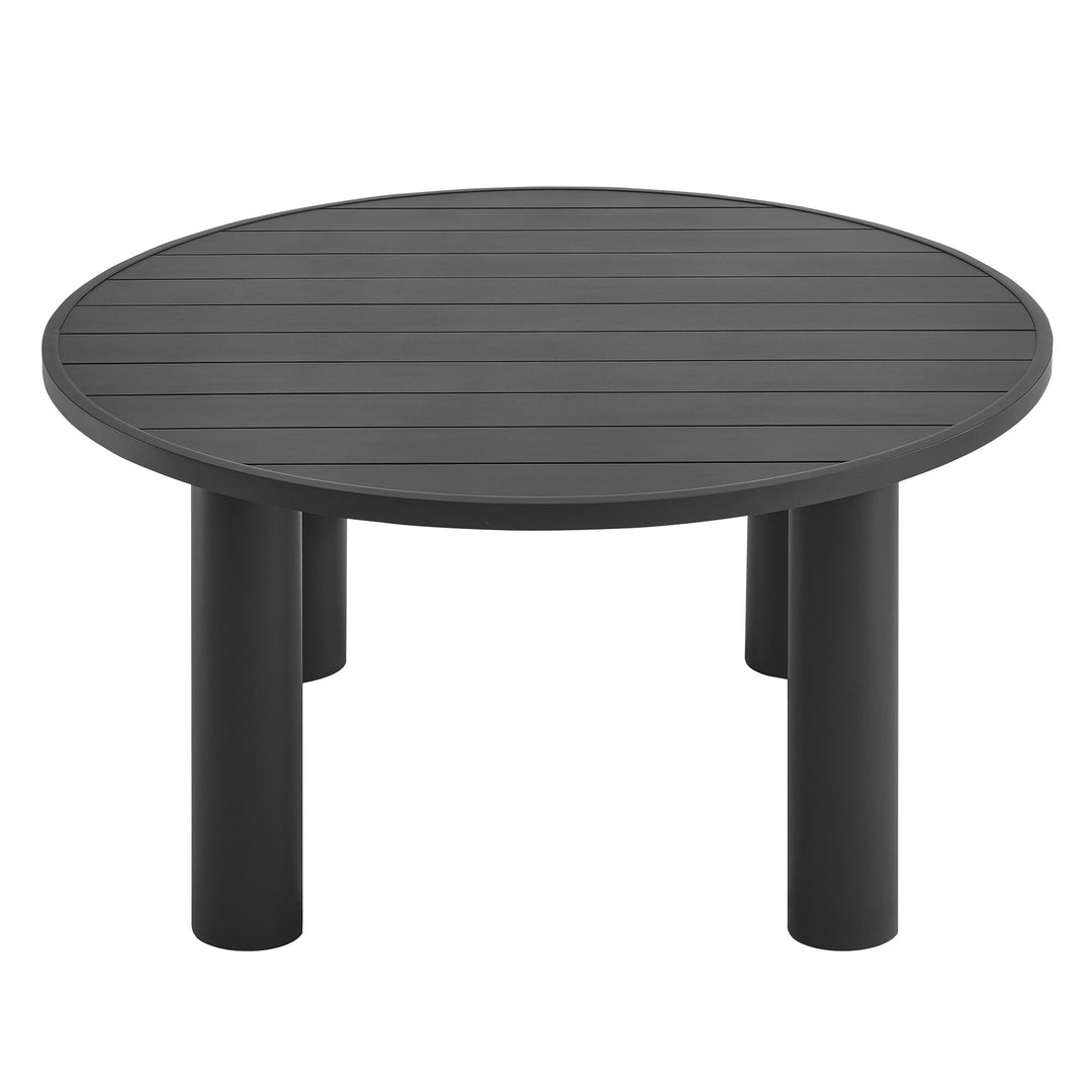 Neptune Outdoor Patio 60" Round Aluminum Dining Table