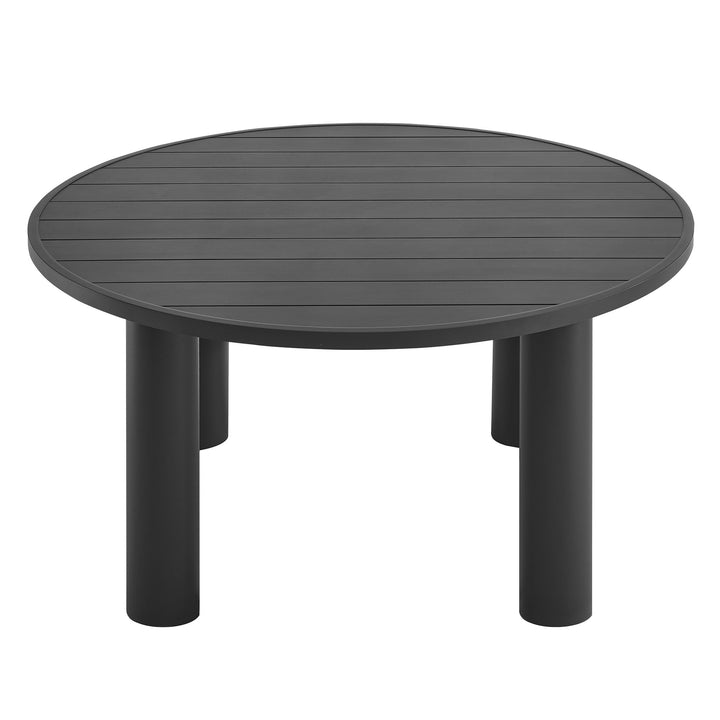 Neptune Outdoor Patio 60" Round Aluminum Dining Table