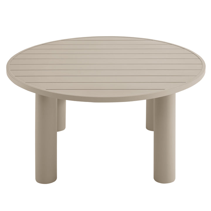 Neptune Outdoor Patio 60" Round Aluminum Dining Table