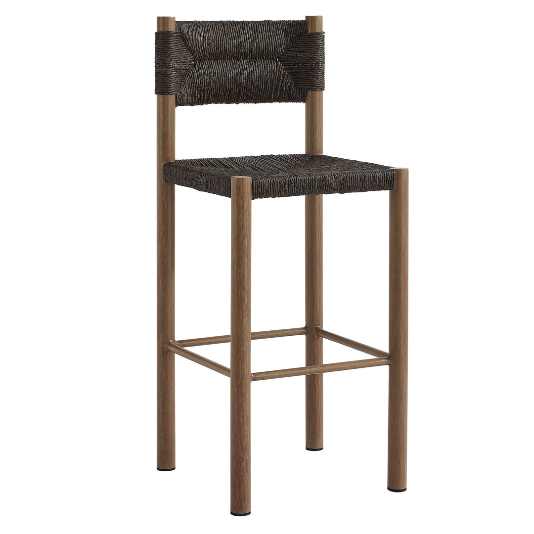 Patio Paradise Rattan and Aluminum Bar Stools Set of 2