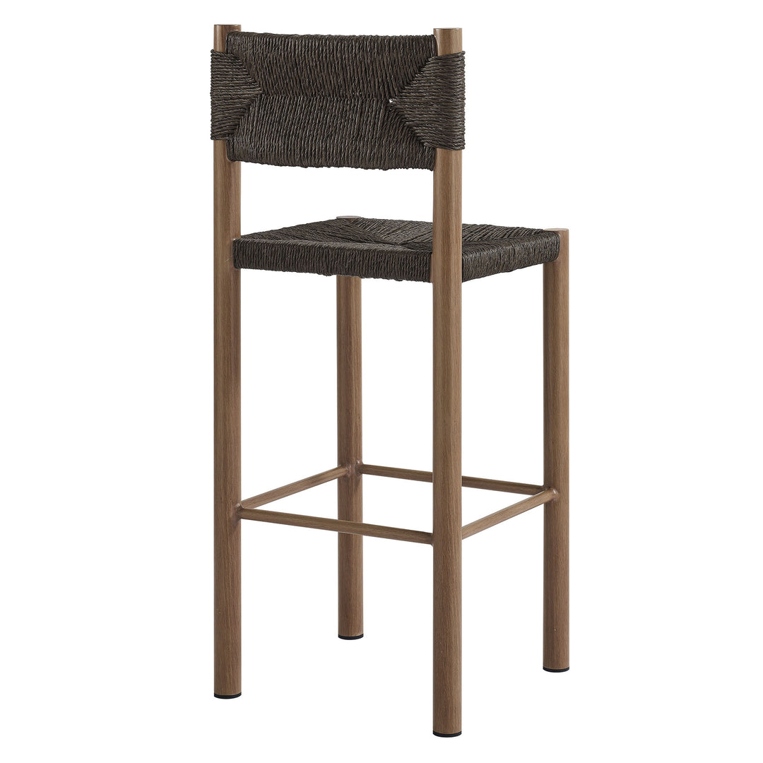 Patio Paradise Rattan and Aluminum Bar Stools Set of 2