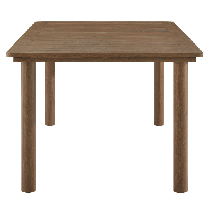 Palmetto 76" Outdoor Patio Aluminum Dining Table