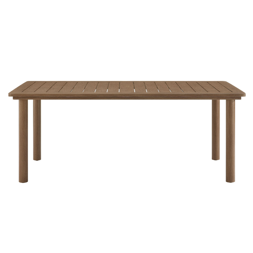 Palmetto 76" Outdoor Patio Aluminum Dining Table