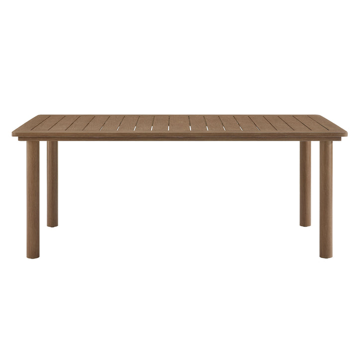 Palmetto 76" Outdoor Patio Aluminum Dining Table