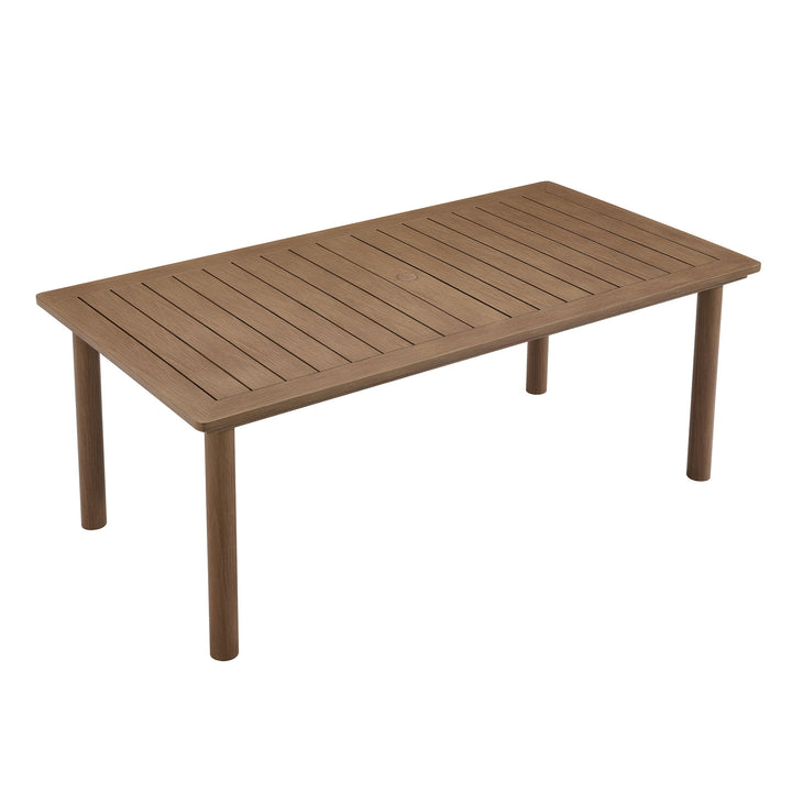 Palmetto 76" Outdoor Patio Aluminum Dining Table