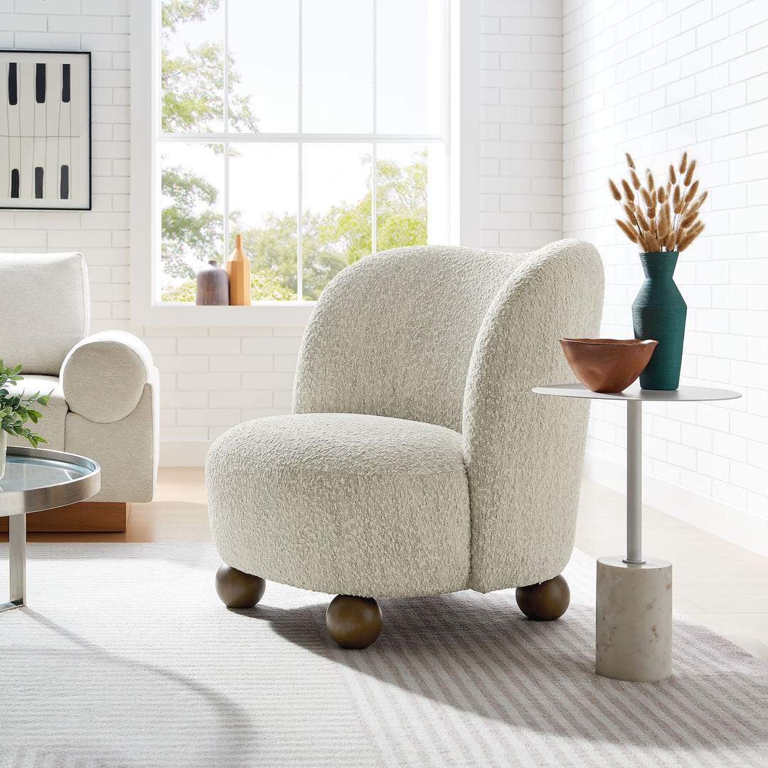 Marlowe Mohair Fabric Armchair