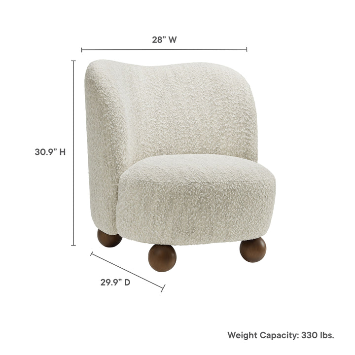 Marlowe Mohair Fabric Armchair