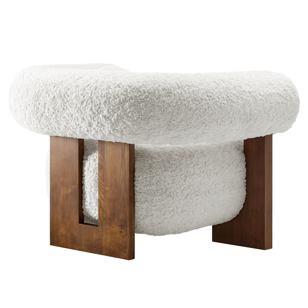 Jasmine Plush Pelted Chair