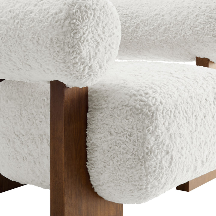 Jasmine Plush Pelted Chair