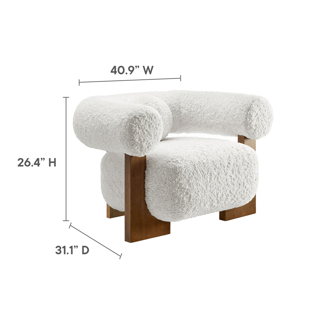 Jasmine Plush Pelted Chair