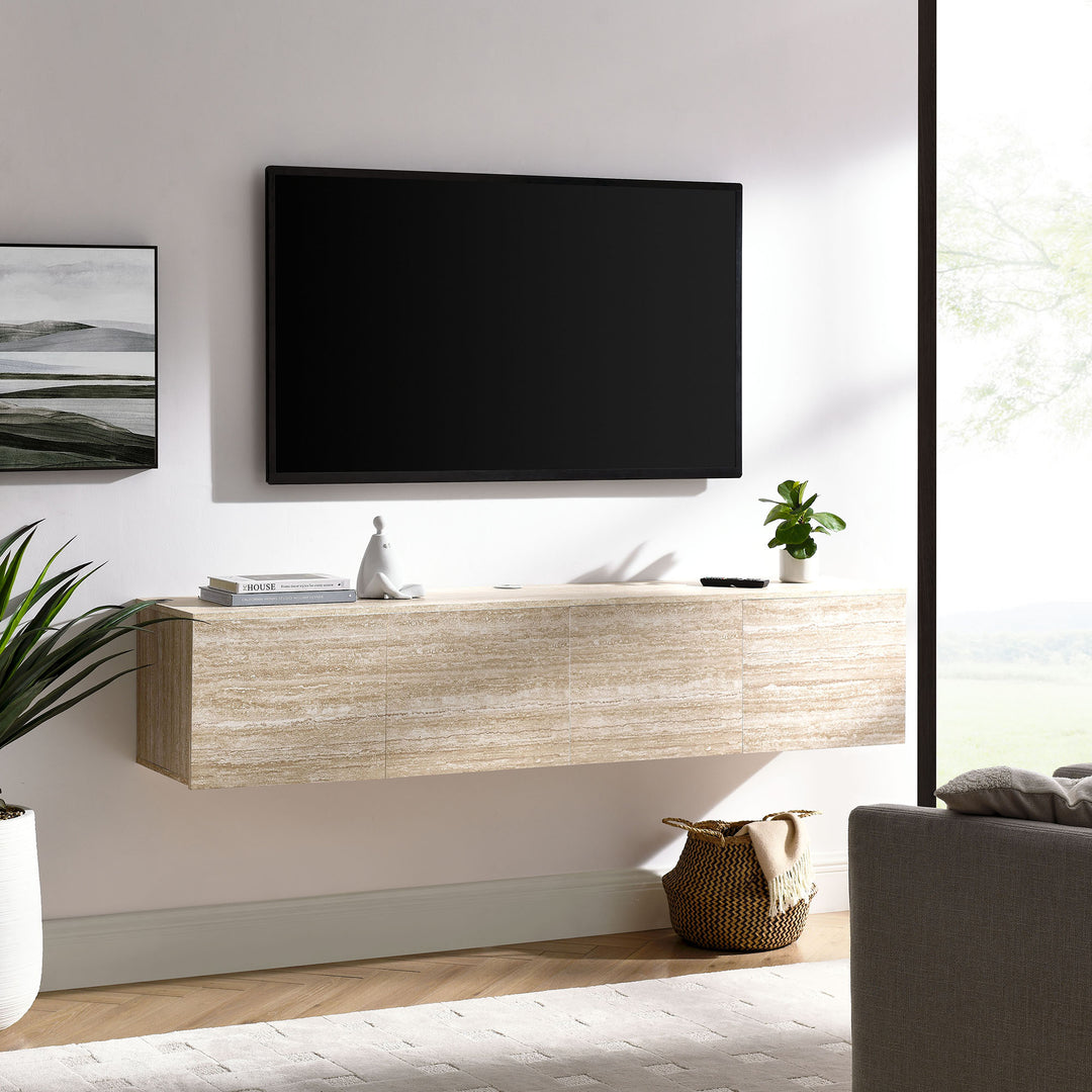 Tranquil 71" Wall-Mounted TV Stand