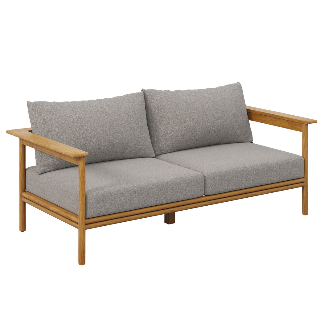 Willow Outdoor Patio Teak Wood Sofa