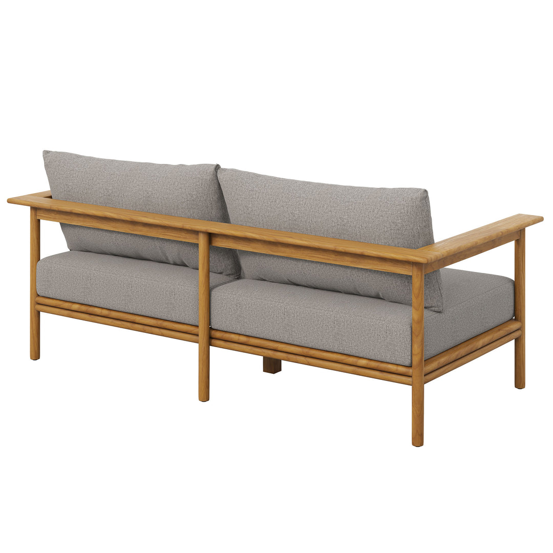 Willow Outdoor Patio Teak Wood Sofa