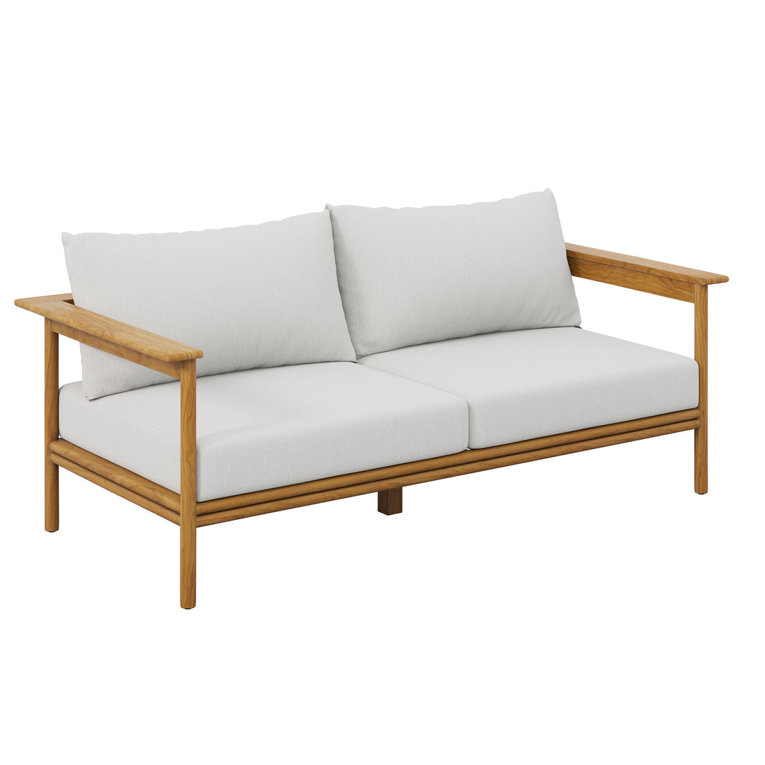 Willow Outdoor Patio Teak Wood Sofa