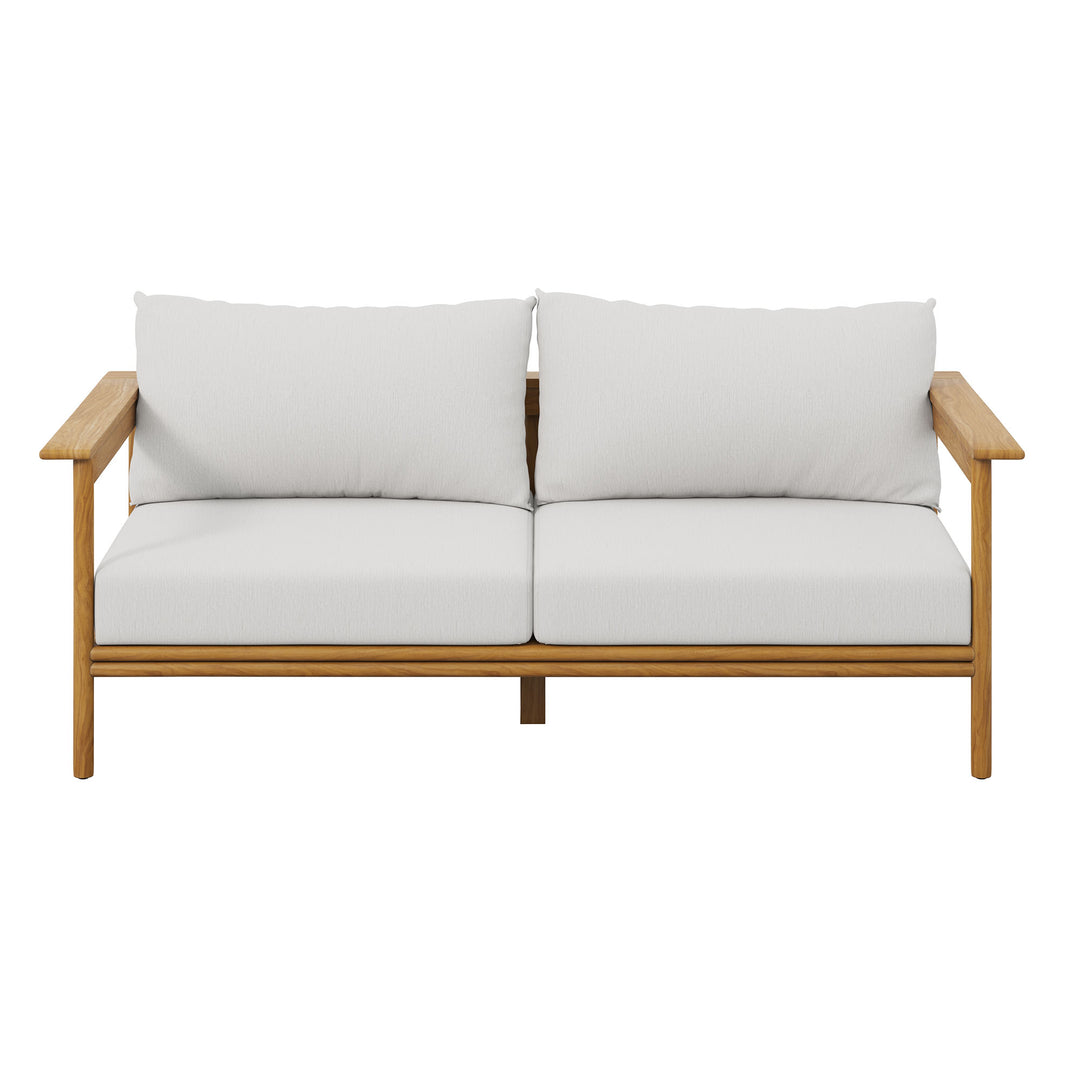 Willow Outdoor Patio Teak Wood Sofa