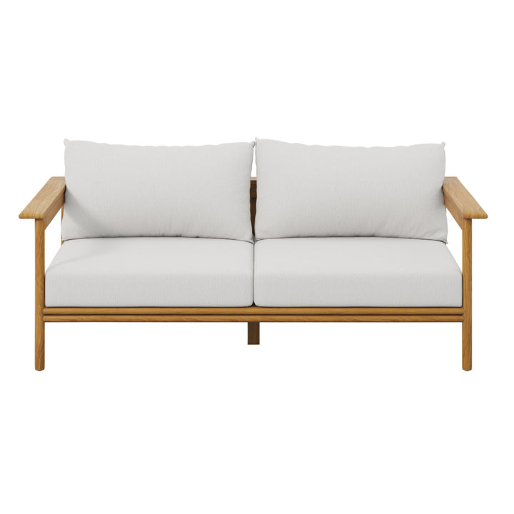 Willow Outdoor Patio Teak Wood Sofa