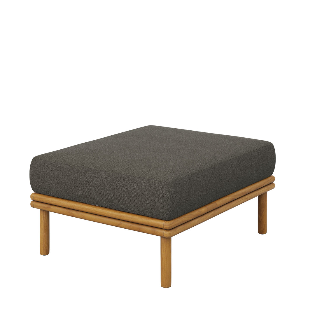 Willow Outdoor Patio Teak Wood Ottoman