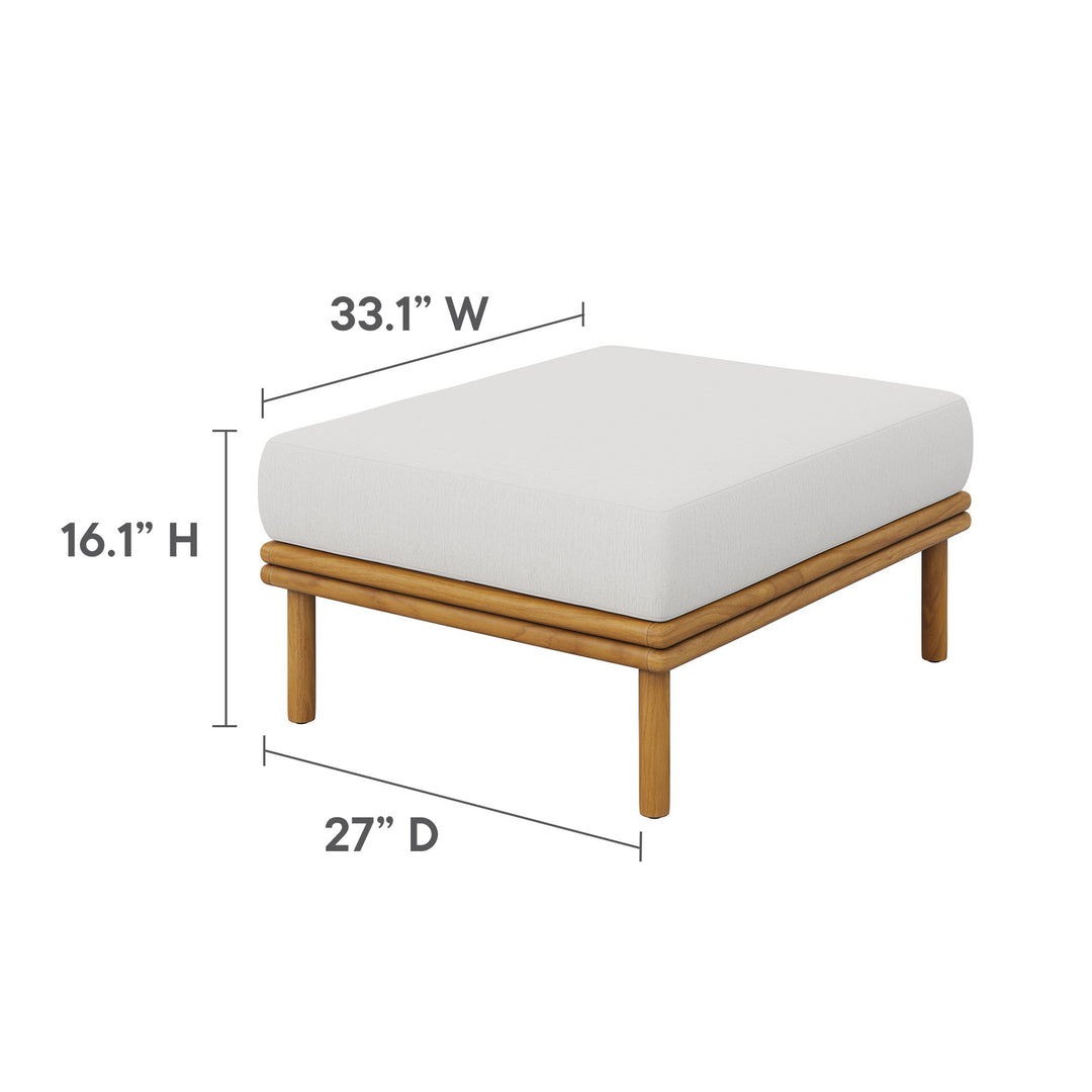 Willow 6-Piece Outdoor Patio Teak Wood Furniture Set