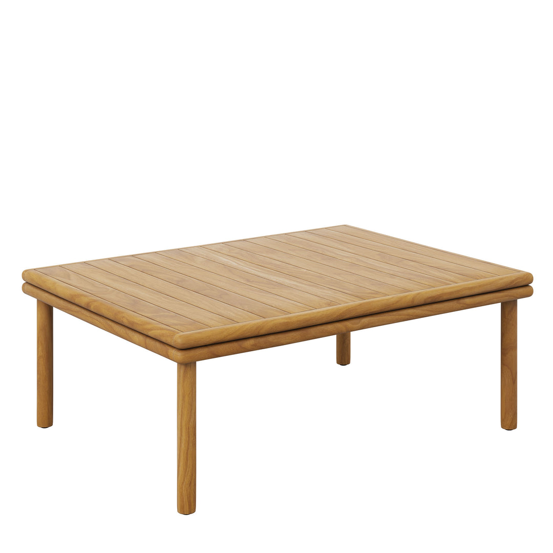 Willow Exterior Entertaining Teak Wood Coffee Table