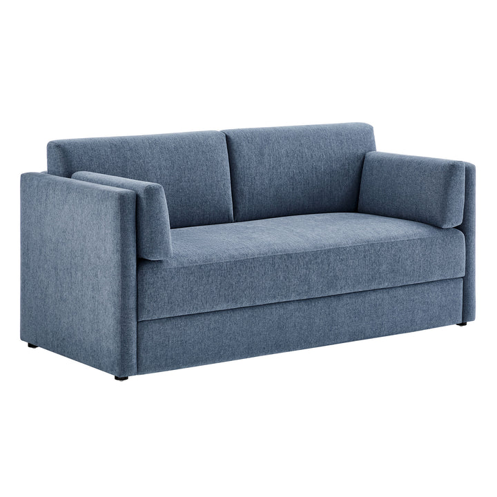 Lyndon Upholstered Heathered Chenille Sofa