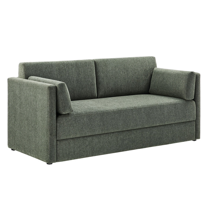 Lyndon Upholstered Heathered Chenille Sofa