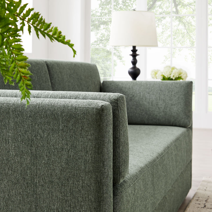 Lyndon Upholstered Heathered Chenille Sofa