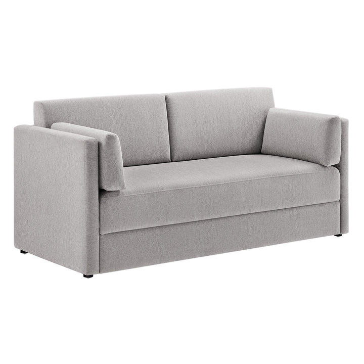 Lyndon Upholstered Heathered Chenille Sofa