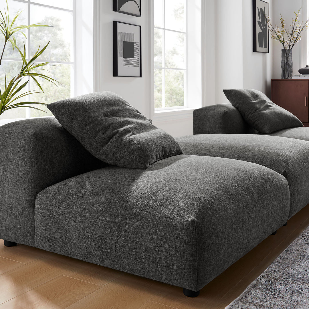 Serenity 3-Piece Modular Upholstered Fabric Sectional Sofa