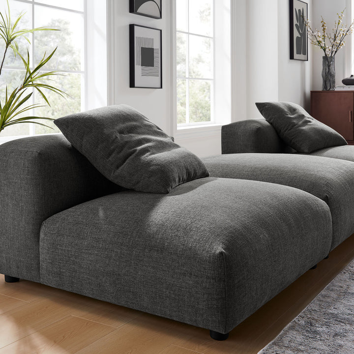 Serenity 3-Piece Modular Upholstered Fabric Sectional Sofa