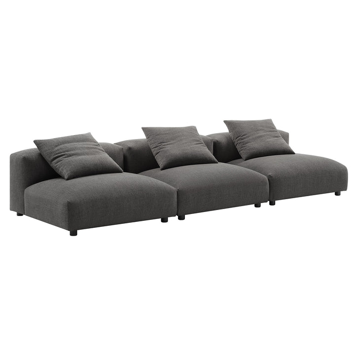 Serenity 3-Piece Modular Upholstered Fabric Sofa