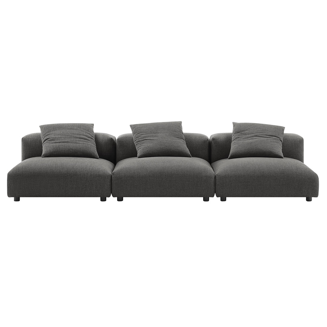 Serenity 3-Piece Modular Upholstered Fabric Sofa