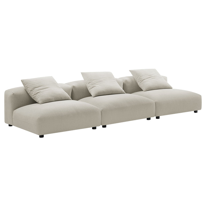 Serenity 3-Piece Modular Upholstered Fabric Sofa