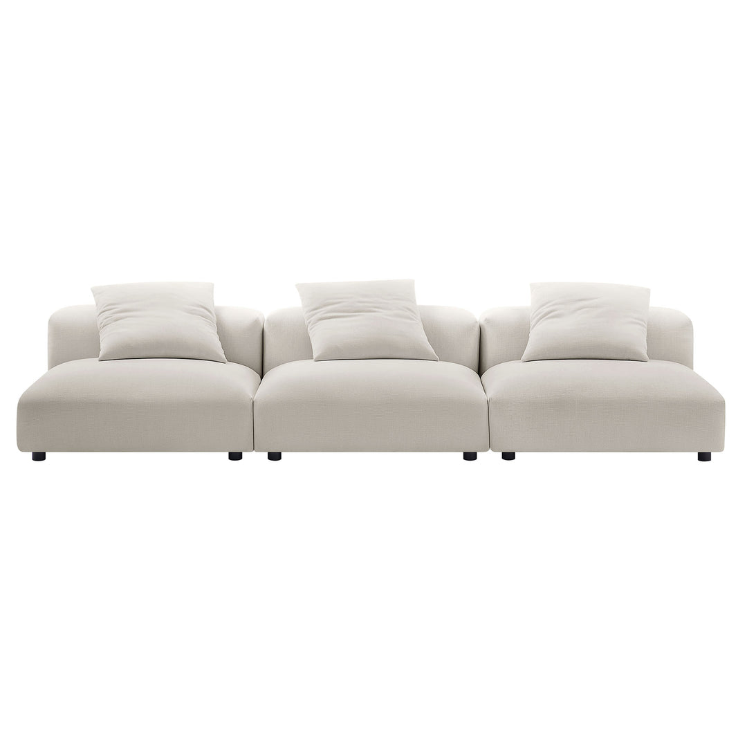 Serenity 3-Piece Modular Upholstered Fabric Sofa