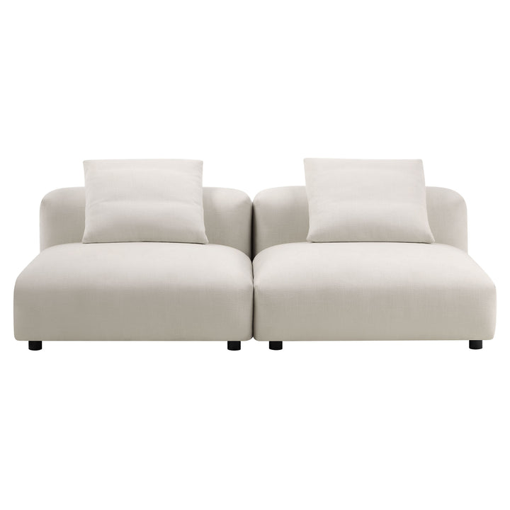 Serenity 2-Piece Modular Upholstered Fabric Sofa