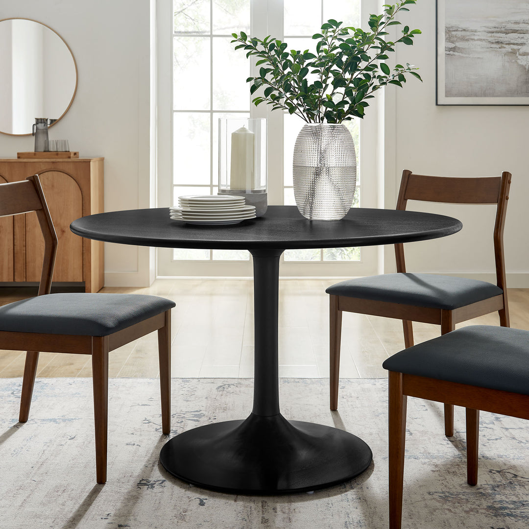 Lippa 48" Round Retro Wood Dining Table