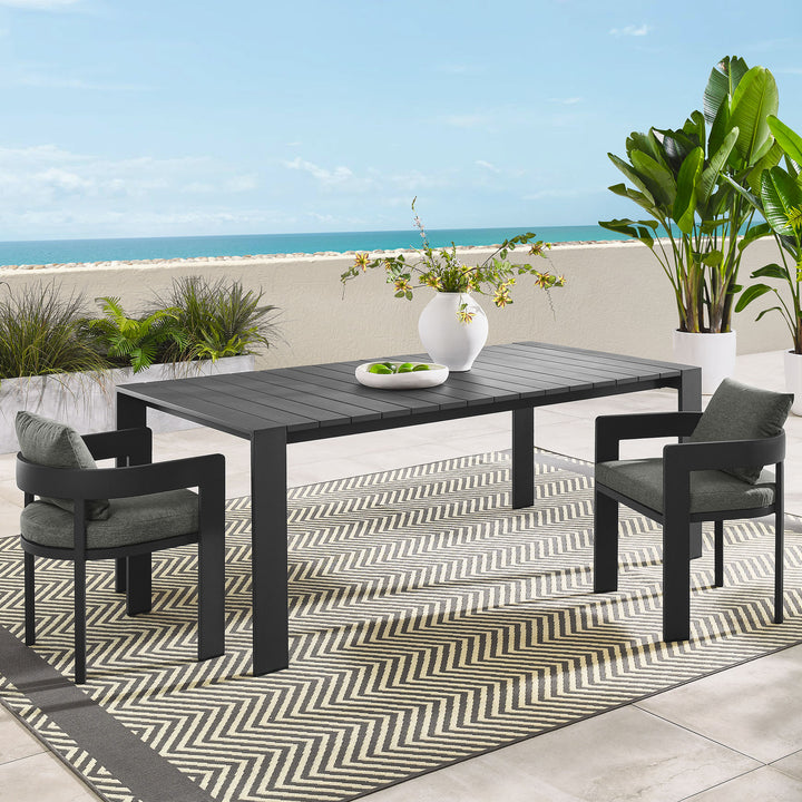 Tahoe Rectangular Alfresco Aluminum Dining Table