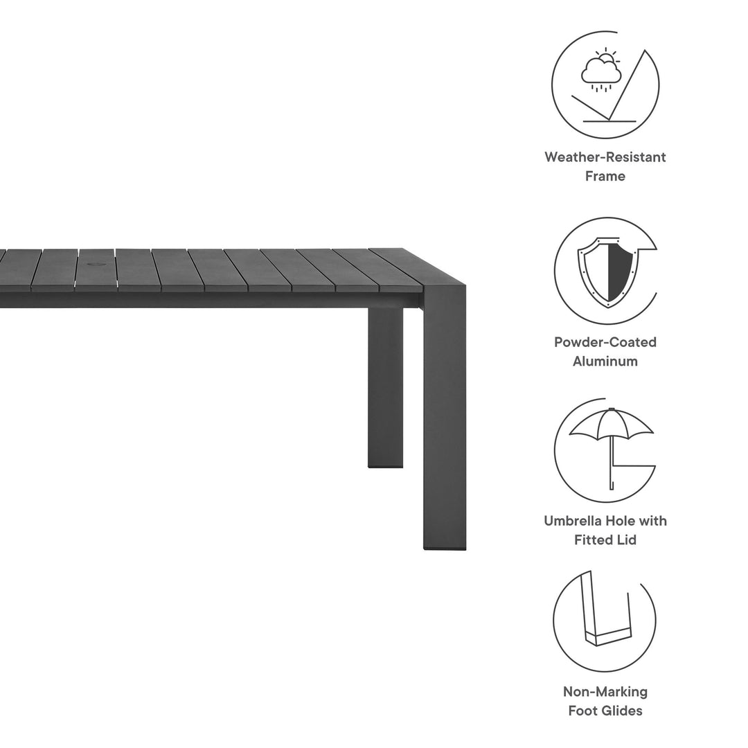 Tahoe Rectangular Alfresco Aluminum Dining Table