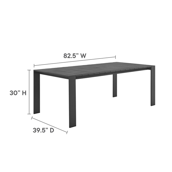 Tahoe Rectangular Alfresco Aluminum Dining Table