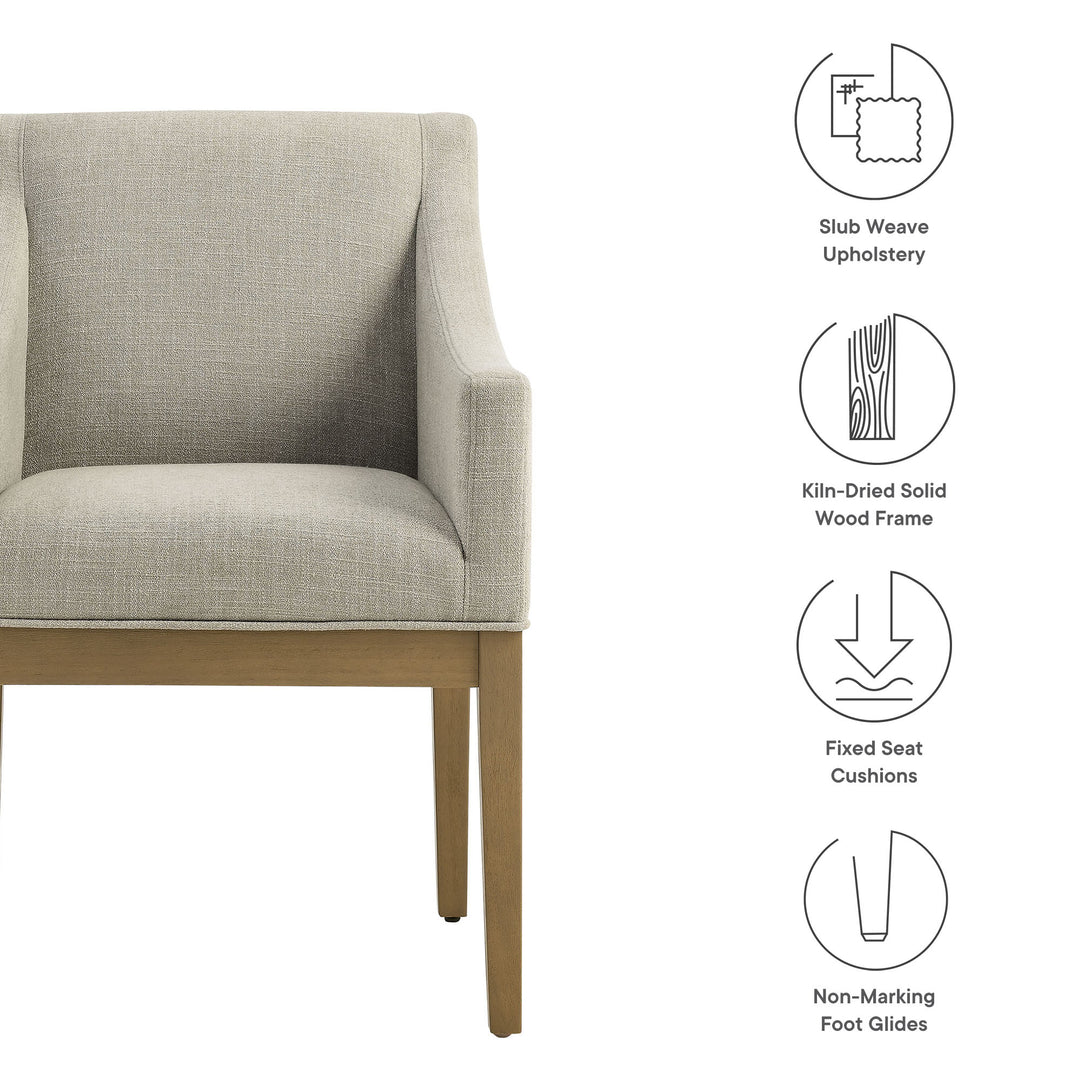 Chic Fabric Upholstered Accent Chair by Modway