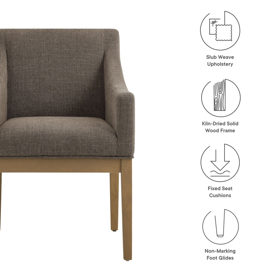Chic Fabric Upholstered Accent Chair by Modway