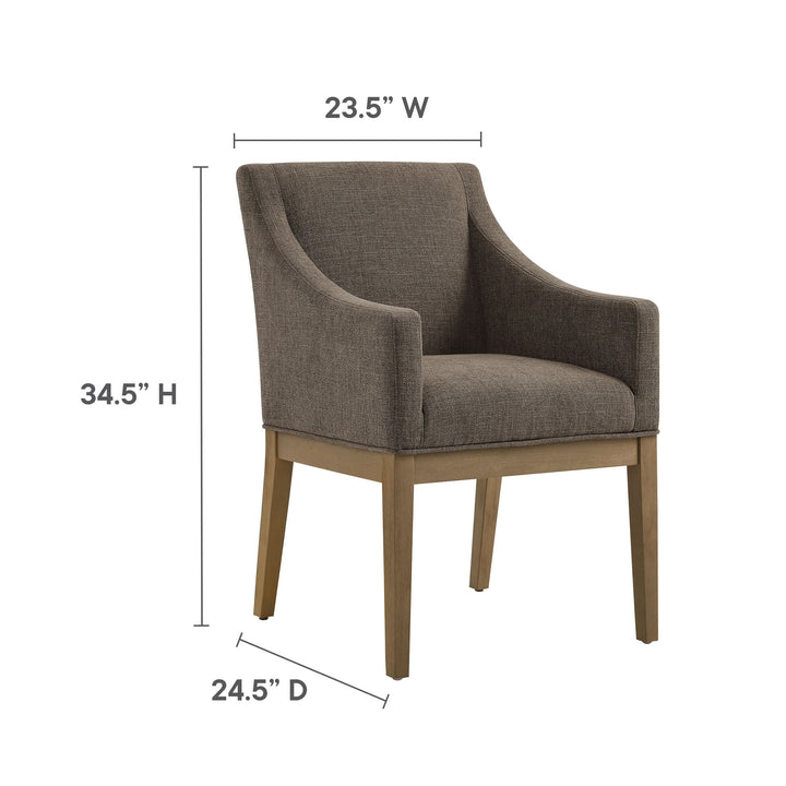 Chic Fabric Upholstered Accent Chair by Modway