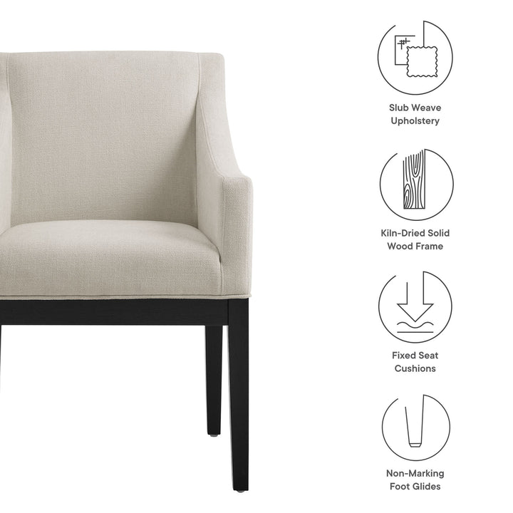 Chic Fabric Upholstered Accent Chair by Modway