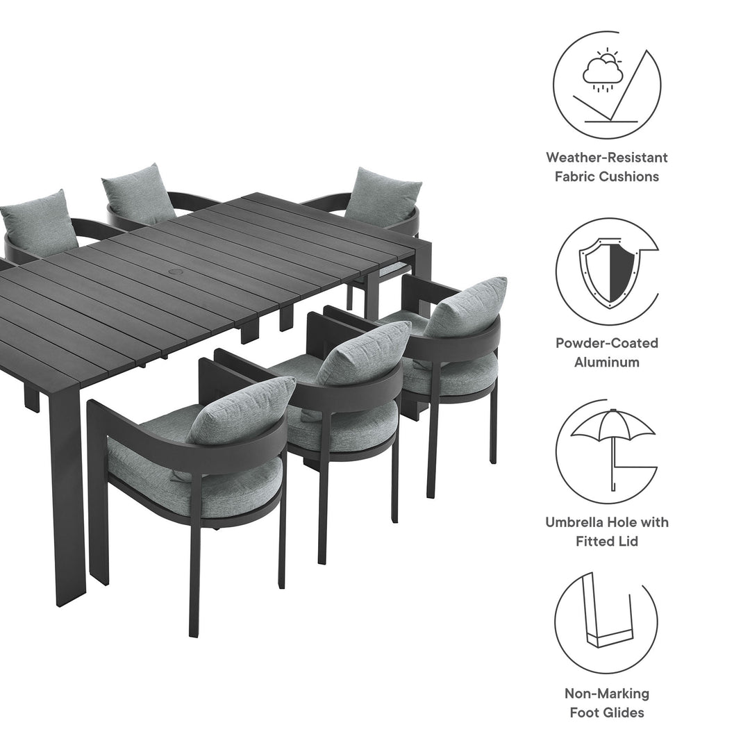 Tahoe 9-Piece Aluminum Patio Dining Set