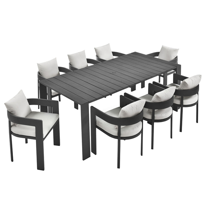 Tahoe 9-Piece Aluminum Patio Dining Set