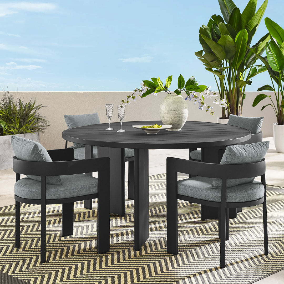 Tiger 5-Piece Outdoor Patio Aluminum Dining Set