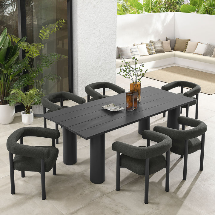 Nautica 7-Piece Rectangular Outdoor Patio Aluminum Dining Ensemble