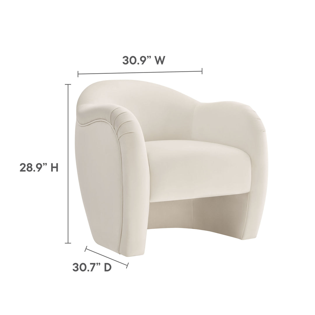 Chic Plush Velvet Club Chair