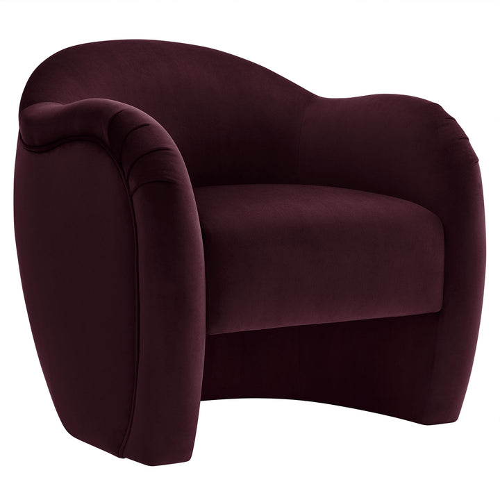 Chic Plush Velvet Club Chair