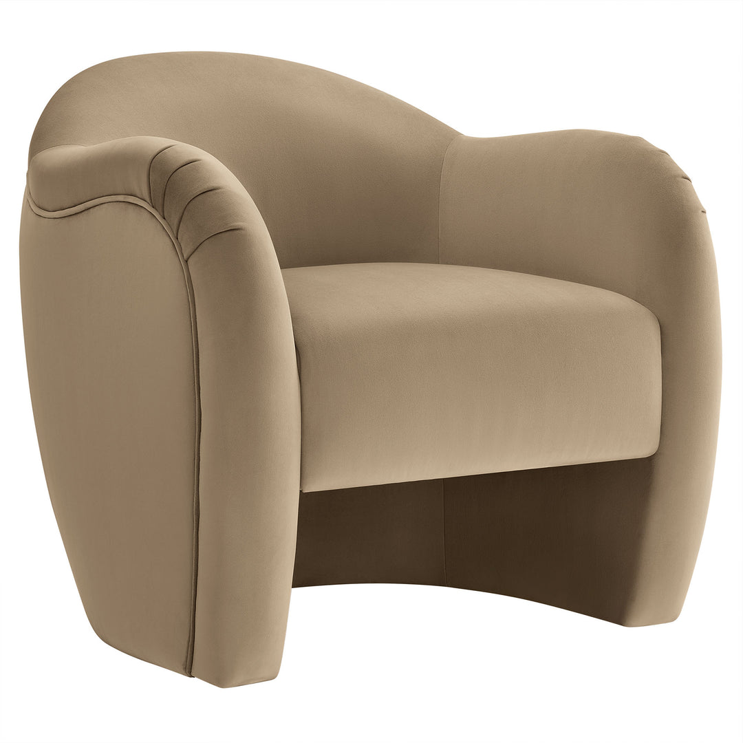 Chic Plush Velvet Club Chair