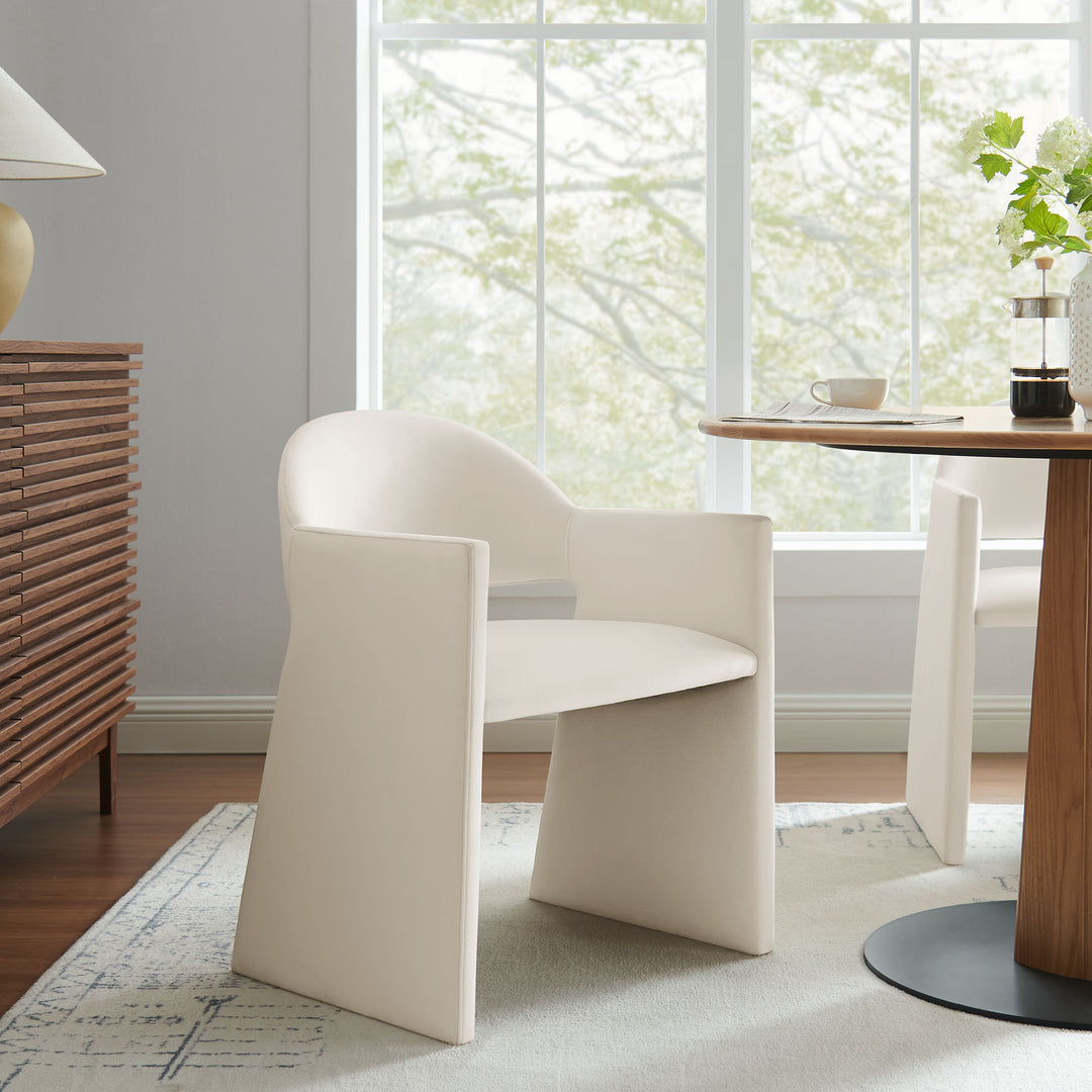 Tristan Plush Velvet Dining Armchair
